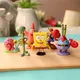 6pcs/set 5.6CM Spongebob Action Figures Cartoon Movie Mini Dolls Children Birthday Gifts Set