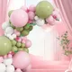 Kit d'arc de guirxiété de ballons en latex rose vert blanc décor de fête d'anniversaire fête des