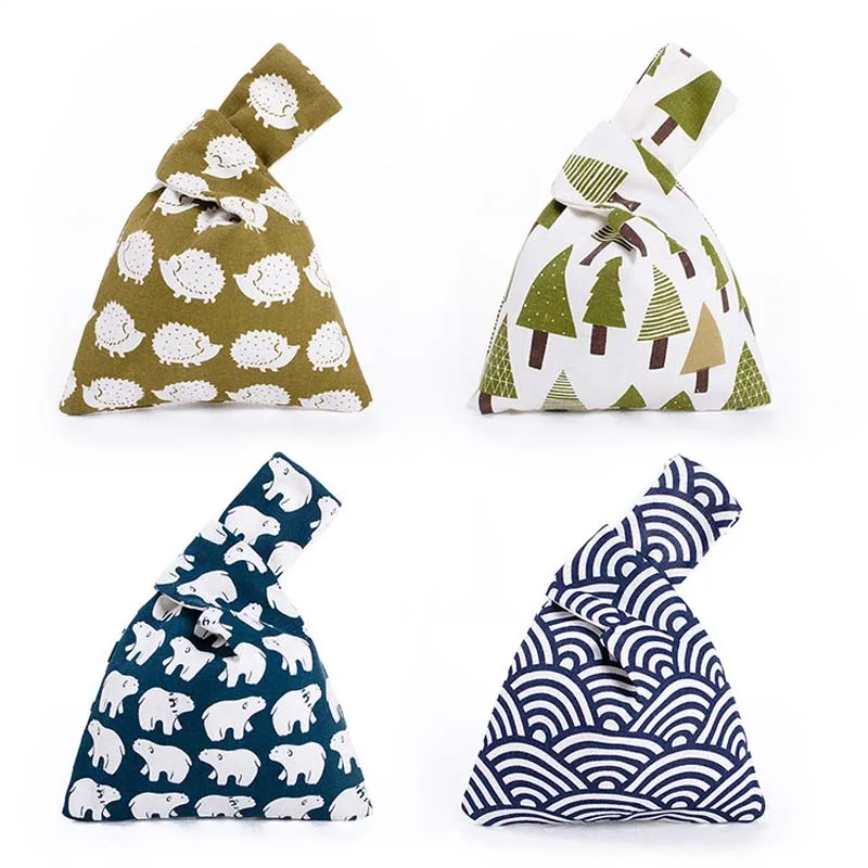 Borsa da polso portatile in cotone stile giapponese borsa da donna borsa a mano borsa a mano borsa a mano borsa a mano impermeabile borsa per telefono