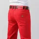 Herren bunte Denim Stretch Stretch Jeans neue elastische gelb rosa rot schlanke männliche Kleidung