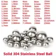 10-1000pcs Solid 304 Stainless Steel Ball Dia 0.5/0.8/1/1.1/1.2/1.5/2/2.381/2.5/3/3.5/4-23mm