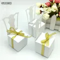 Porte-cartes en forme de chaise boîte à bonbons boîtes à faveurs bonbonnière de mariage