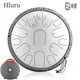 HLURU Music Drum 14 Inch Glucophone Steel Tongue Drum 14 Inch 15 Notes 14 Inch 11 Notes Ethereal