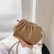 Sac nuage tressé pour femme sac à nœud luxueux simple épaule unique tendance petit sac à