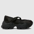 Buffalo London binary ballet flat shoes in black