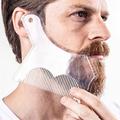 Men's All-in-one Beard Styling Comb - Creative Beard Stencil And Shaping Template Tools For Perfectly Grooming Facial Hair