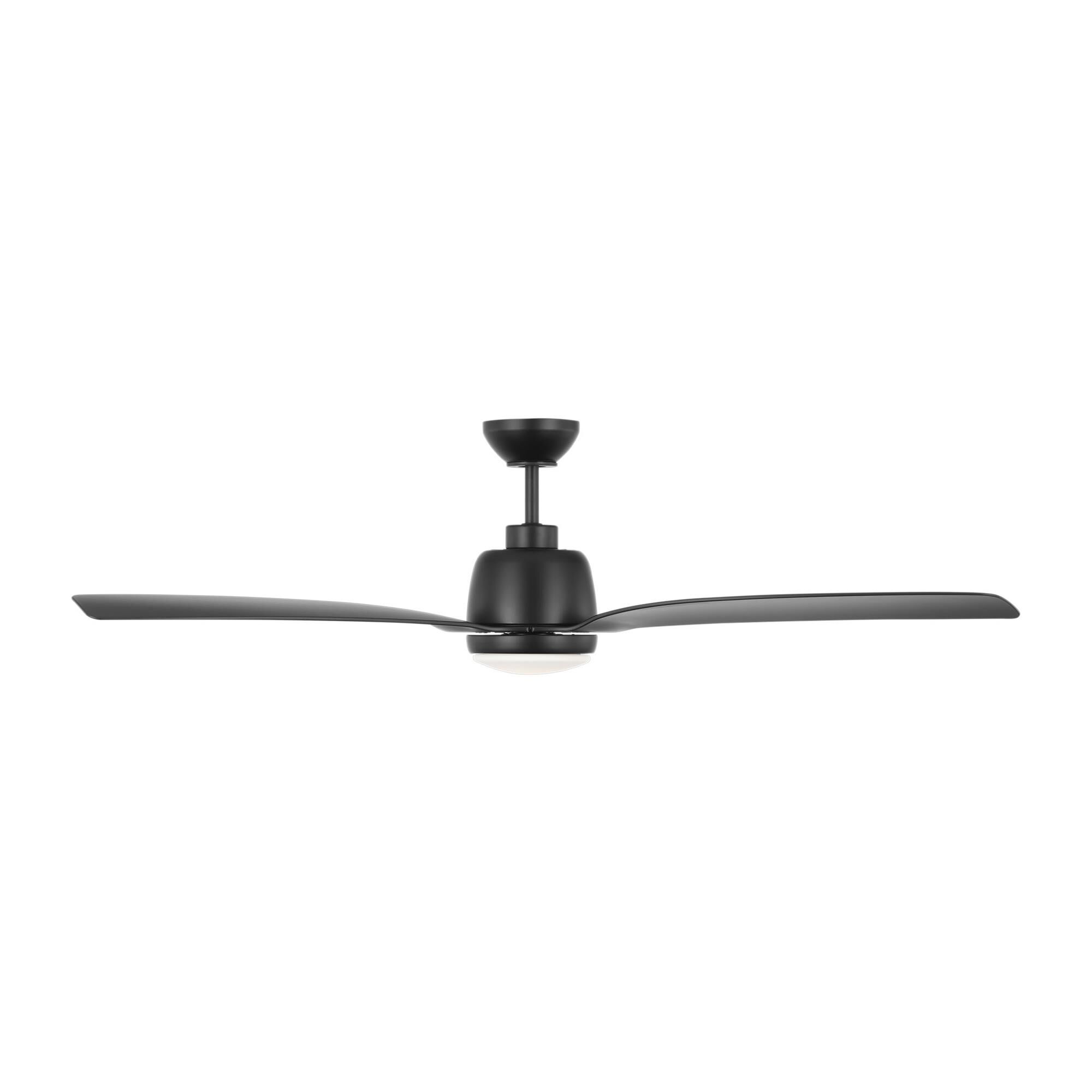 Visual Comfort Fan Collection Avila Coastal LED 60 Inch Ceiling Fan with Light Kit - 3AVLCR60MBKD