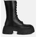 London Rag Tatum Combat Boots - Black - US-9 / UK-7 / EU-40