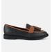 London Rag Foxford Tassle Detail Raffia Loafers - Black