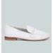 London Rag Kita Braided Strap Detail Loafers - White