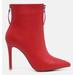 London Rag Hazel Elegant Comfortable Boots For Women - Red - US-6 / UK-4 / EU-37