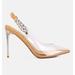 London Rag Goddess Metallic Stiletto Heel Slingback Sandals - White - US 10