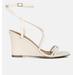 London Rag Gram Hunt Ankle Strap Wedge Sandals - White - US 9