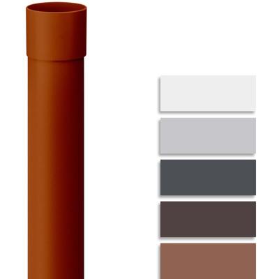 Fallrohr Kunststoff 200 cm, Dachrinnenzubehör, einfache Steckmontage, Made in Germany DN50 / 50mm, Image