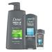 DOVE MEN + CARE NG01 Hair + Skin Care Regimen Personal Care for Men Clean Comfort + Fresh & Clean Body Wash 2-in-1 Shampoo and Conditioner and Antiperspirant Clinical Deodorant