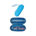 OBLIT Toothbrush Travel Case Compatible with Oral-B Pro 1000 2000 3000 3500 1500/ for Philips Sonicare Electric Toothbrush Travel Case Mesh Pocket for Travel Accessories EVA BULE (CASE ONLY)