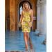 Boston Proper - Floral Embroidered Sequin Sheath Dress Yellow - 10