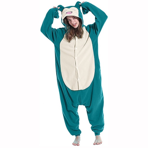 Karnevalskostüm 2026 Tier Monster Zeichentrick Karneval Kigurumi-Pyjamas Ausgefallene Kostüme Nachtwäsche Warm Lustiges Kostüm Bequem Erwachsene Unisex Männer und Frauen Weihnachten Halloween Karneval Image