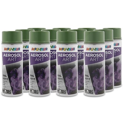 Dupli Color 12x 400ml Aerosol Art RAL 6011 resedagrün glänzend [Hersteller-Nr. 741203]