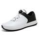 Men's Sneakers Casual Shoes White Shoes Golf Sporty Outdoor Athletic PU Breathable Comfortable Slip Resistant Lace-up Black White Gray Summer Spring