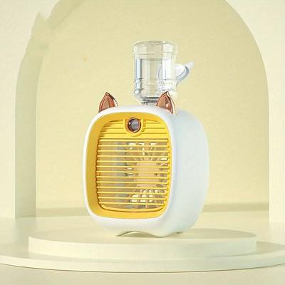 Mini USB Fan Desktop Air Cooler – Turbine Spray Humidifier Compact Personal Cooling Fan for Home and Office