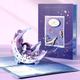 Deer Resting Under Moonlight Creative 3D Card for Birthday, Christmas, Blessings, and Gratitude - Aesthetic Gift with Moon and Stars Theme