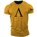 Letter Black Yellow Pink T shirt Tee Cool Shirt Men's Graphic Cotton Blend Shirt Sports Casual Shirt Short Sleeve Comfortable Tee Outdoor Street Summer Fashion Designer Clothing S M L XL XXL 3XL