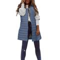 2DXuixsh Plus Size for Women Fall Clothes Women s Long Winter Vest Thin and Light Coat Casual Coat Slim Gilet Quilted Jacket Outdoor Winter Coat Vest with Pockets Womens Petite Coats Jackets A Xs