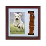 Better World Pets Memorial Photo Frame & Collar Display Keepsake for Dogs and Cats 9x9 Brown