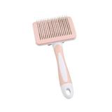 Pet Grooming Brush Double Sided Comb for Detangling and Removing Knots Double Sided Shedding And Dematting Undercoat Rake Comb For Dogs And Cats Extra Wide Dog Grooming Brush (Orange)
