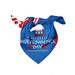 Zawou 2024 Deals of Holiday American Flag Dog Bandana Large American Flag Scarf For Large Small To Medium Dogs Dog American Flag Bandana Dog Bib Dog Square Gift for Dog Cat