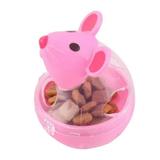 Cat Mice Food Tumbler Cat Food Toy Ball Interactive Cat Food Feeder Leak Food Interesting Plastic Cat Food Dispenser Treat Toy