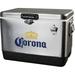 1 Beverage Cooler with Bottle Opener 51L (54 qt) 85 Can 1 Portable Cooler Silver and Black for Camping Beach RV BBQs Tailgating Fishing