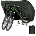 Oneshit Bike Cover For 2 Or 3 Bikes Bicycle Cover Outdoor Bike Storage Covers Heavy Duty Rain Sun Wind Proof For Mountain Road Electric Bike Etc Bicycle Accessories Spring Clearance