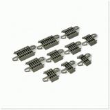 Snap-Fit RailMaster Connector Set - HO Scale Track Assortment (2x 75 1 1.25 1.5 2 Straight) - Nickel Silver Rail with Gray Roadbed