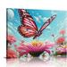 COMIO Inspirational Butterfly Wall Art Canvas Prints Motivational Positive Quotes Poster Gallery Wall Art Picture Wall Decor Gift for Girls Bedroom Living Room Decoration (UNFRAMED)
