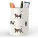 Metal Pen Holder Stand for Desk - Pencil Cup Organizer for Office Classroom Home - White Cat Design - Versatile Desk Organizer for Pens Markers and More - Stylish Decor Addition - Makeup Brush Hol