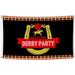 Kentucky Derby Flag 3x5 Ft Large Run for the Roses Flags with Two Brass Grommets Indoor Outdoor Decor Flag (Talk Derby to Me)