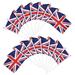 Gongxipen 50pcs Britain National Flags UK Flags Hand Waving Sports Events Cheering Flags Union Jack Flags