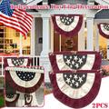 Up to 50% Off Kcavykas 4th of July Decorations - American Pleated Fan Flag USA American Bunting DecorationPatriotic Flag for Election Day 4th of July Independence Day Decorations