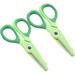 2pcs Paper Scissors Kids Scissors Kid Scissors Kids Tools Scrapbook Kits for Adults Adult Scissors Kids Safety Scissors DIY Scissors Convenient Office Scissors Household Products 13.4x6.5cm