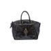 Dooney & Bourke Leather Satchel: Black Solid Bags