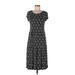 Tory Burch Casual Dress - Shift: Black Fair Isle Dresses - Women's Size Large