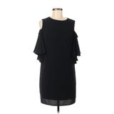 London Times Casual Dress Cold Shoulder Sleeveless: Black Solid Dresses - Women's Size 8 Petite