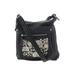 Crossbody Bag: Pebbled Black Print Bags