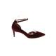 Antonio Melani Heels: Pumps Stiletto Cocktail Party Burgundy Print Shoes - Women's Size 9 1/2 - Pointed Toe