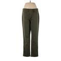 Soft Surroundings Jeggings - High Rise Straight Leg Boyfriend: Green Bottoms - Women's Size Medium - Stonewash