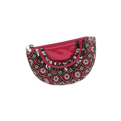 Frill Coin Purse: Red Print Bags