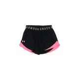 Under Armour Athletic Shorts: Black Color Block Activewear - Women's Size X-Small