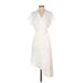 Topshop Casual Dress - Wrap: Ivory Dresses - Women's Size 2